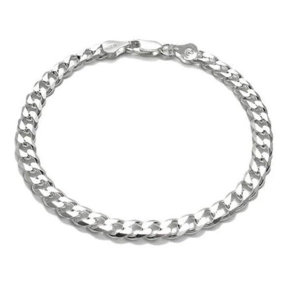 Amazon.com: ASDULL 925 Sterling Silver Cuban Bracelets 5mm  BEAUTIFUL STERLING SILVER CUBAN LINK CHAIN BRACELET IN 5MM (GAUGE 150) WIDTH.